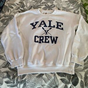 Yale Crew 90s Crewneck White Sweater